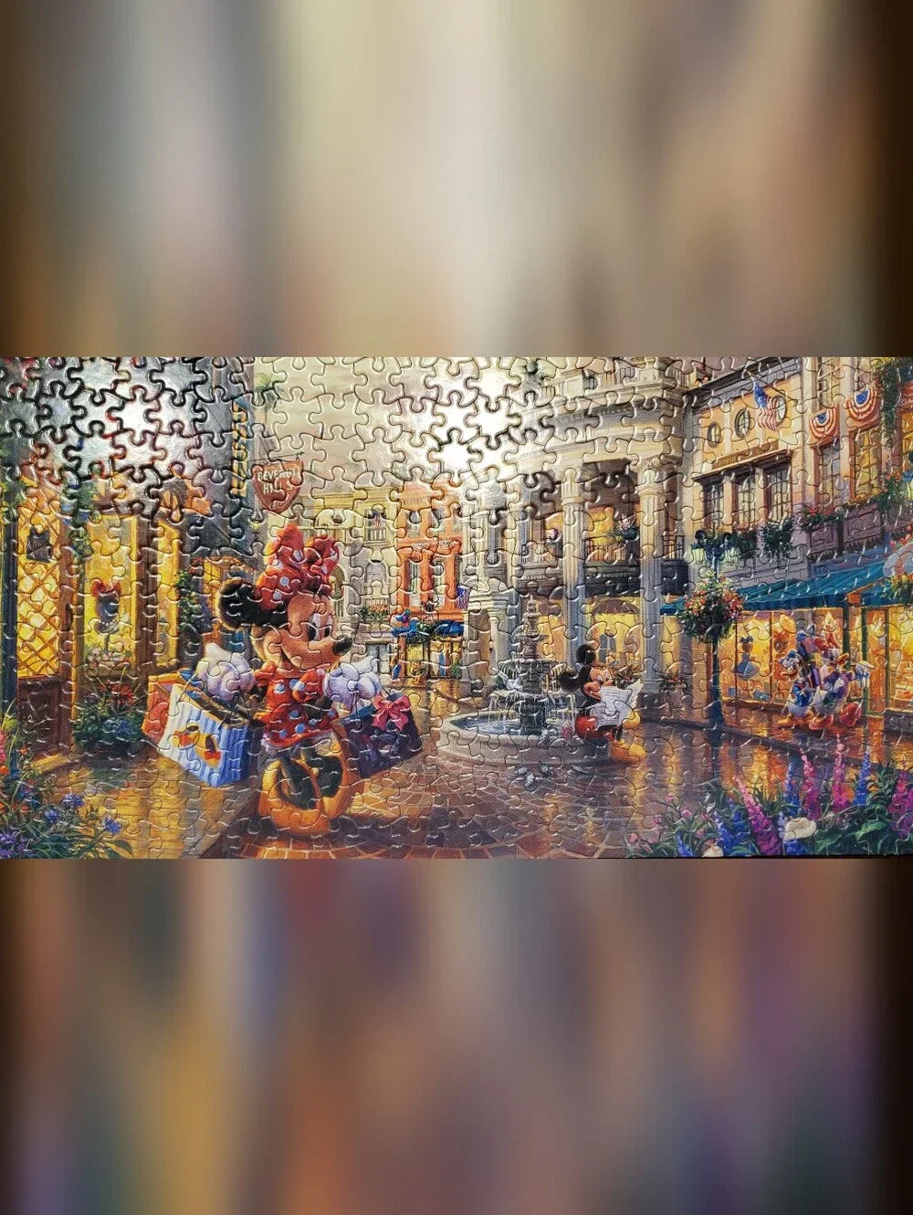 Disney Thomas Kinkade 8 Jigsaw Puzzle Set - Multi Color 500 Pieces Each